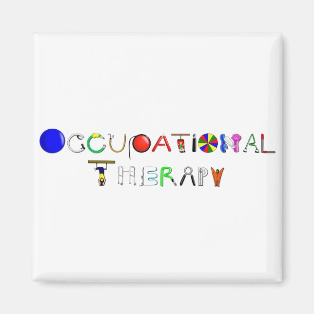 OT at Work Magnet (Front)