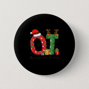 Ot Christmas Occupational Therapy Therast Merry Ot 6 Cm Round Badge