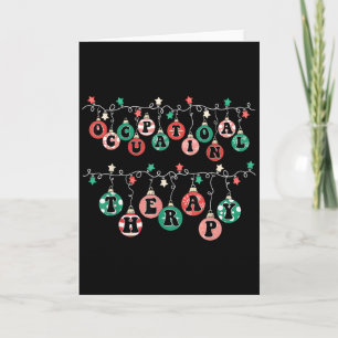 Ot Christmas Occupational Therapy Therast Ot Merry Card