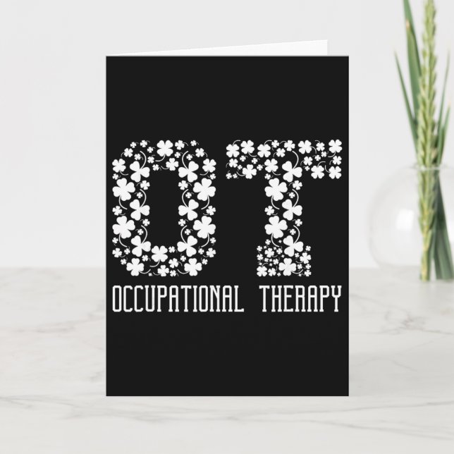 Ot Cota Occupational Therapy St Patricks Day  Card (Front)