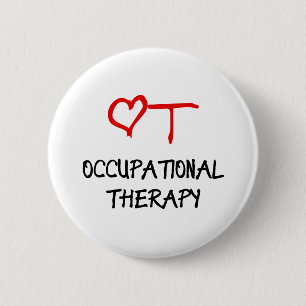 OT Heart 6 Cm Round Badge