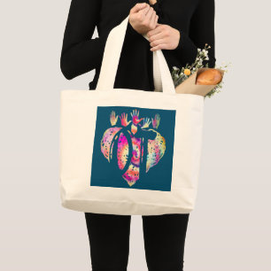 OT Heart Occupational Therapy Occupational Large Tote Bag