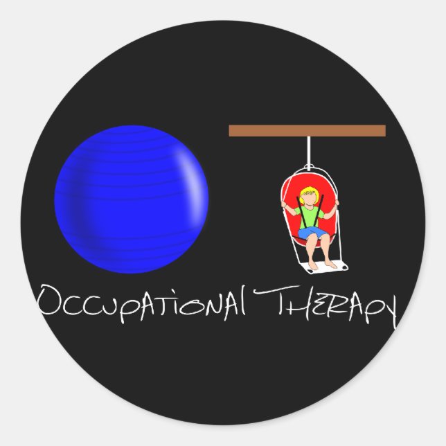 OT Initials Classic Round Sticker (Front)