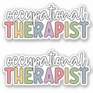 OT Occupational Therapist colourful
