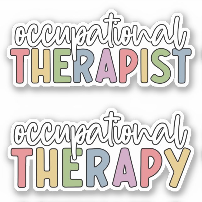 OT Occupational Therapy and Occupational Therapist (Front)