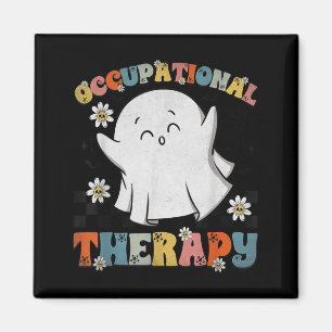 Ot Occupational Therapy Halloween Retro Ghost Ot H Magnet