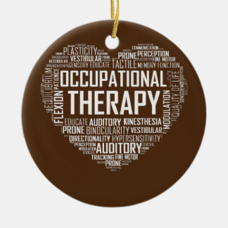 OT Occupational Therapy Heart Occupational Ceramic Tree Decoration