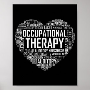 OT Occupational Therapy Shirt Therapist Month Gift Poster