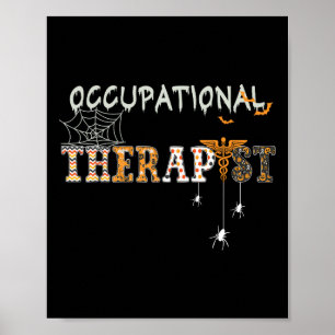 OT Occupational Therapy Therapist Halloween OTA sp Poster