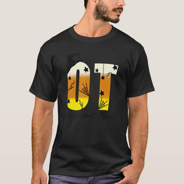 OT Occupational Therapy Therapist Halloween OTA T-Shirt (Front)