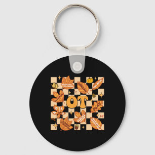 Ot Occupational Therapy Therapist Thanksgiving Fal Key Ring
