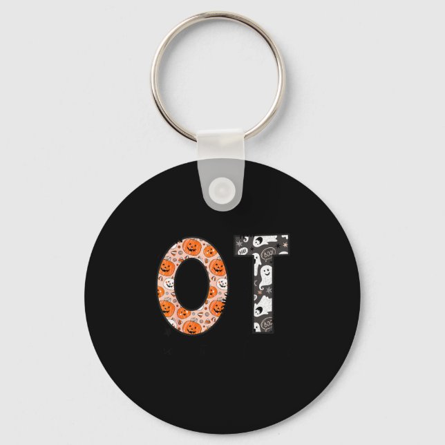 Ot Occupational Therapy Therast Halloween Ota Soky Key Ring (Front)