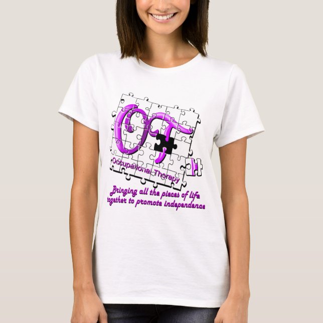 ot puzzle purple T-Shirt (Front)