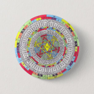 OTA MASTER MANDALA 6 CM ROUND BADGE