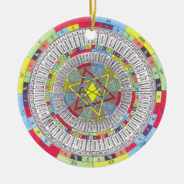 OTA MASTER MANDALA CERAMIC TREE DECORATION (Front)