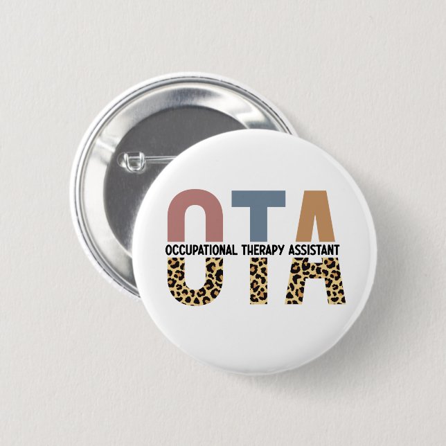 OTA Occupational Therapy Assistant Gifts 6 Cm Round Badge (Front & Back)