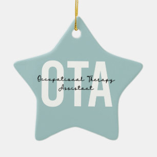 OTA Occupational Therapy Assistant Gifts  Ceramic Tree Decoration