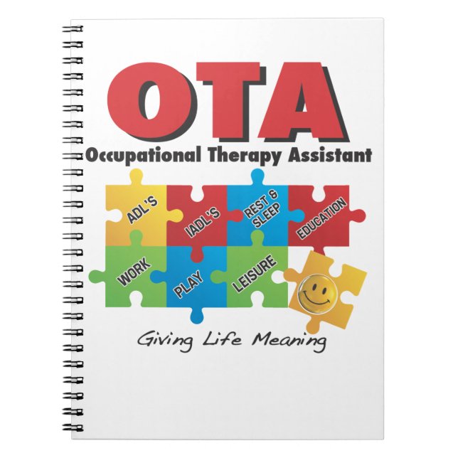 OTA - Occupational Therapy Assistant Notebook-COTA Notebook (Front)