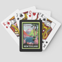 Otago New Zealand Vintage Travel Poster    Playing