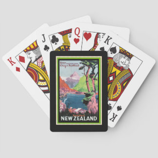 Otago New Zealand Vintage Travel Poster Playing Playing Cards