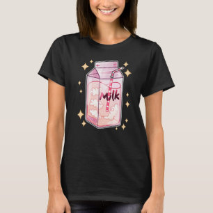 Otaku Aesthetic Retro 90s Egirl Eboy Milk Shake Ca T-Shirt