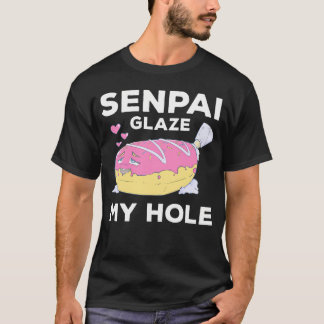 Otaku Ahegao Doughnut Pun Senpai Ecchi Etchi Henta T-Shirt