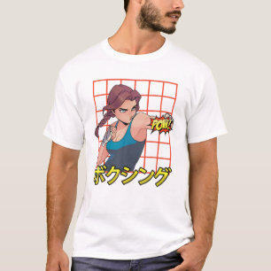 Otaku - Anime Boxing Girl - Manga Japanese Aesthet T-Shirt