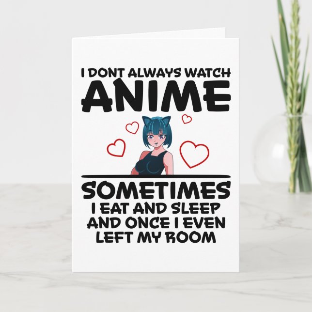 Otaku Anime Girl Manga Cosplay Ramen Japanese Gift Card (Front)