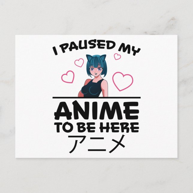 Otaku Anime Girl Manga Cosplay Ramen Japanese Gift Postcard (Front)