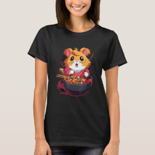 Otaku   Hamster Eat Japanese Food Ramen Noodles 2 T-Shirt