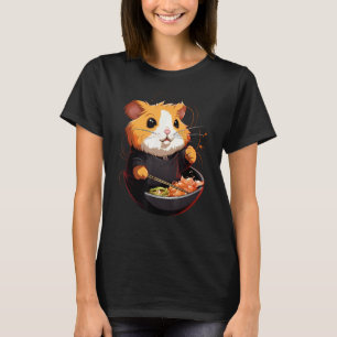 Otaku Hamster Eat Japanese Food Ramen Noodles 7 T-Shirt