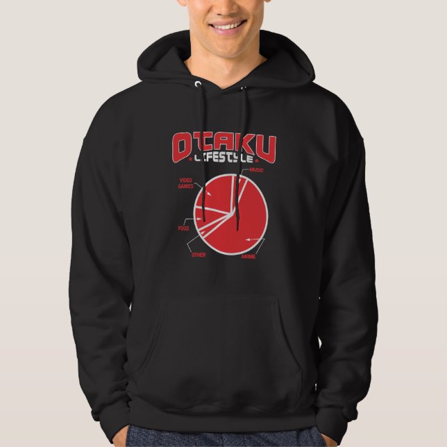 Otaku Lifestyle Food Anime Manga Kawaii Cosplay Hoodie (Front)