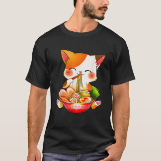 Otaku Lifestyle Threads Co Ramen Cat Anime Kawaii T-Shirt