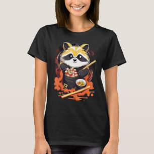 Otaku   Racoon Eat Japanese Food Ramen Noodles 2 T-Shirt