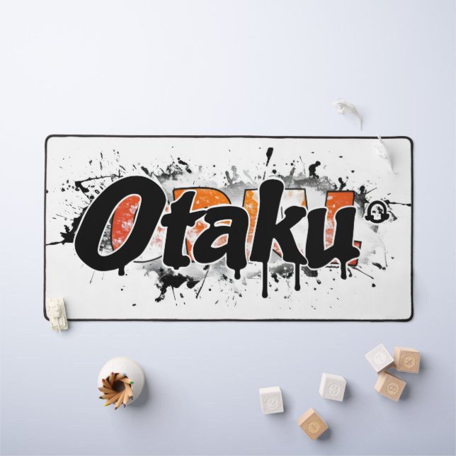 Otaku Slogan Urban Style Desk Mat (Kids Table)