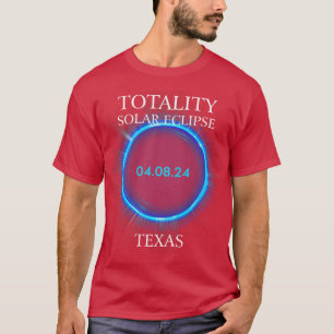 otal Solar Eclipse 2024 exas 04  T-Shirt