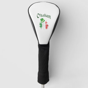 O'talian Irish St. Patrick's Day Shamrock Italian  Golf Head Cover