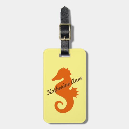 Otange Seahorse Custom Luggage Tag