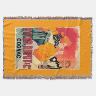 Otard-Dupuy & CO. Cognac Promotional Poster Throw Blanket