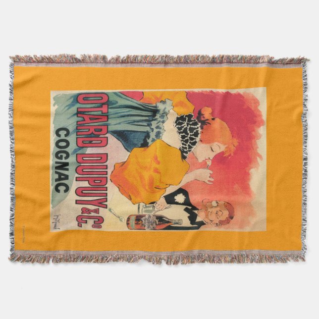 Otard-Dupuy & CO. Cognac Promotional Poster Throw Blanket (Front)