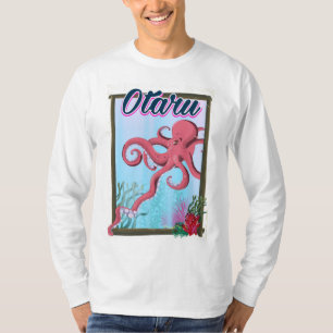 Otaru Japan Squid travel poster T-Shirt