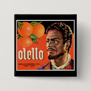 Otello Orange Label 15 Cm Square Badge
