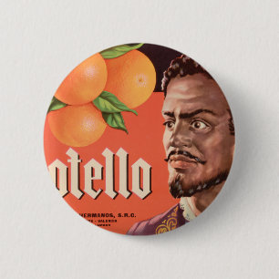 Otello Orange Label 6 Cm Round Badge