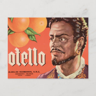 Otello Orange Label Postcard