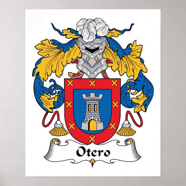 Otero Family Crest Poster (Front)