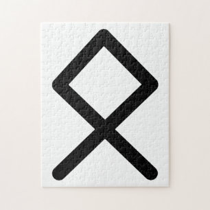 OTHALA Nordic Rune (Heritage, Ancestry)   Elder Fu Jigsaw Puzzle