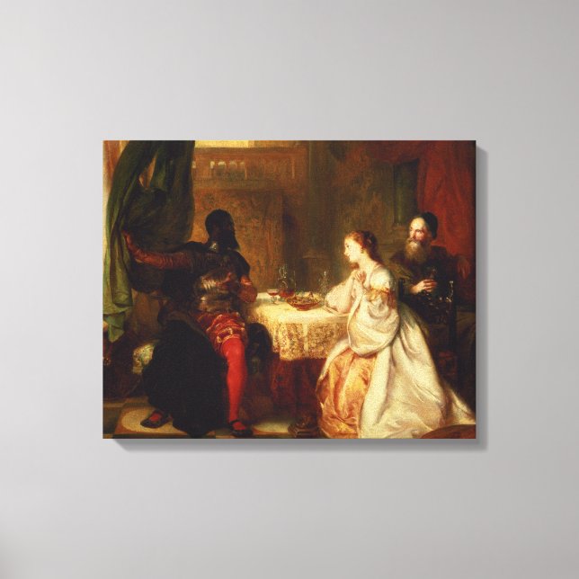 Othello Relating His Adventures to Desdemona Canvas Print (Front)