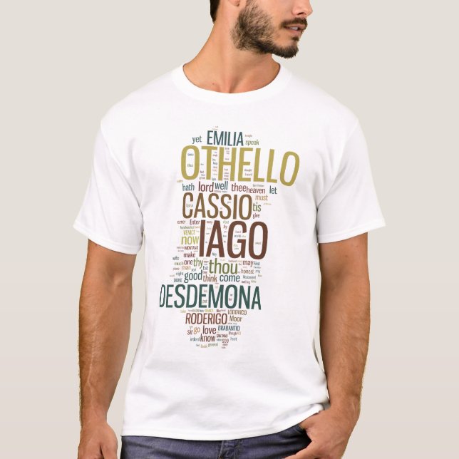 Othello Word Mosaic T-Shirt (Front)