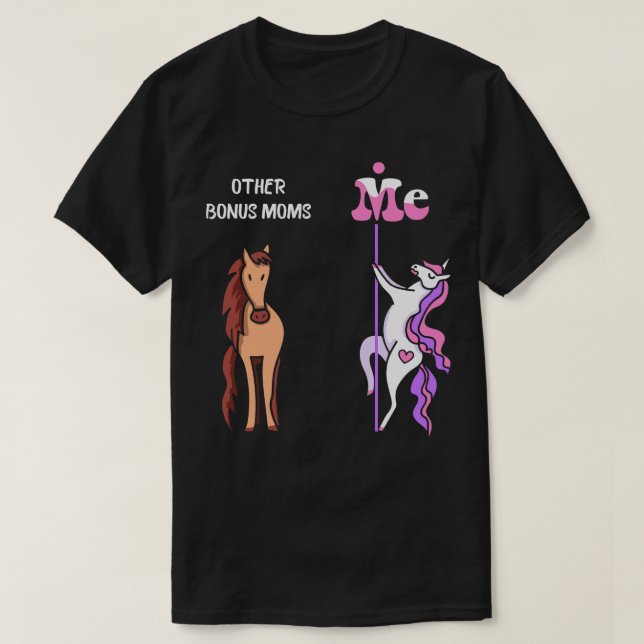 Other bonus moms Me Tee Unicorn Bonus Mum Funny Gi (Design Front)