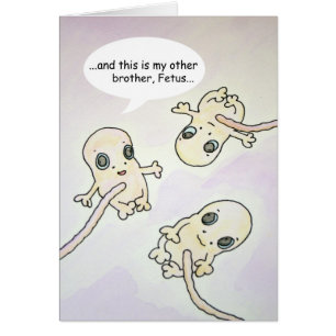 "Other Brother" Foetus Humour Card